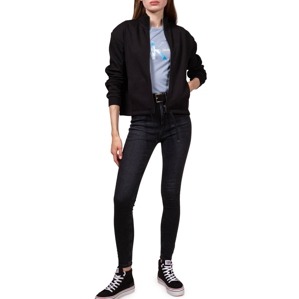 Aqua Monogram Slim T-Shirt - Silver