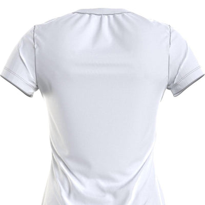 Aqua Monogram Slim T-Shirt - White