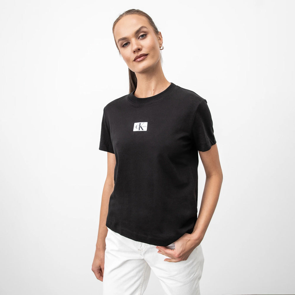Badge Seaming T-Shirt - Black
