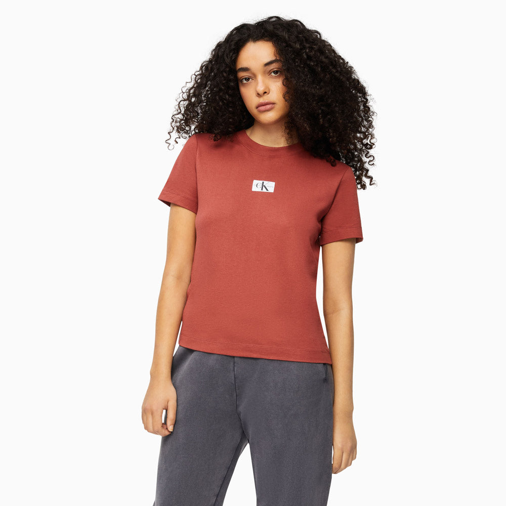 Badge Seaming T-Shirt - Red