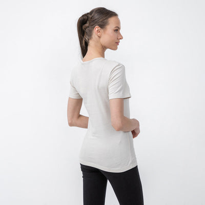 Glossy Monogram Slim T-Shirt - Off White