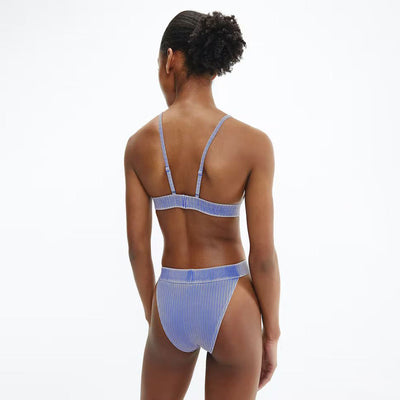 High Rise Cheeky Bikini Bottom - Purple