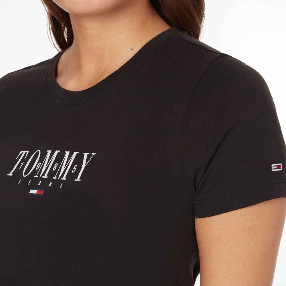 Essential Skinny Logo T-Shirt - BLACK