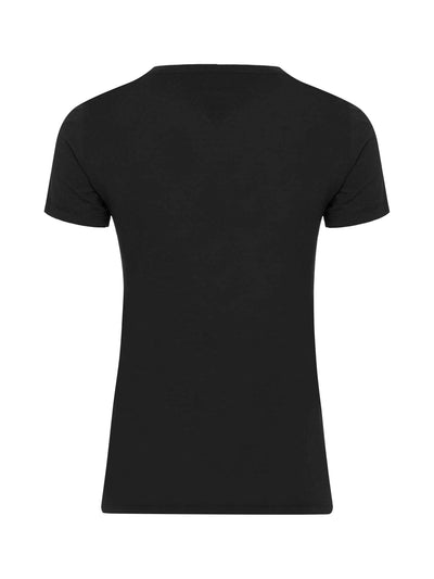 Essential Skinny Logo T-Shirt - BLACK